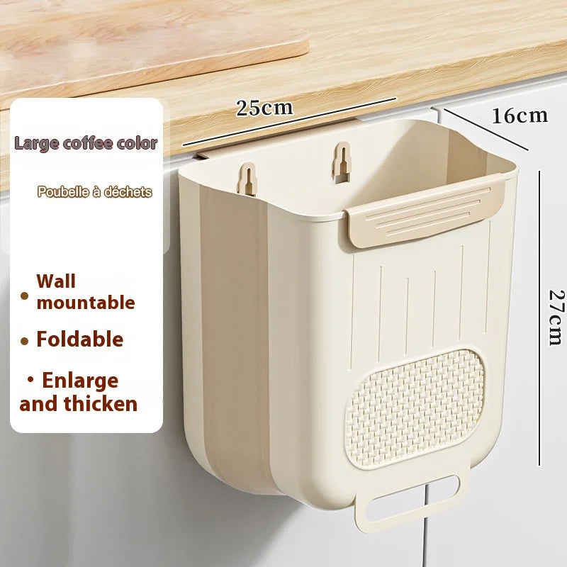 Kitchen Foldable Hanging Trash Can