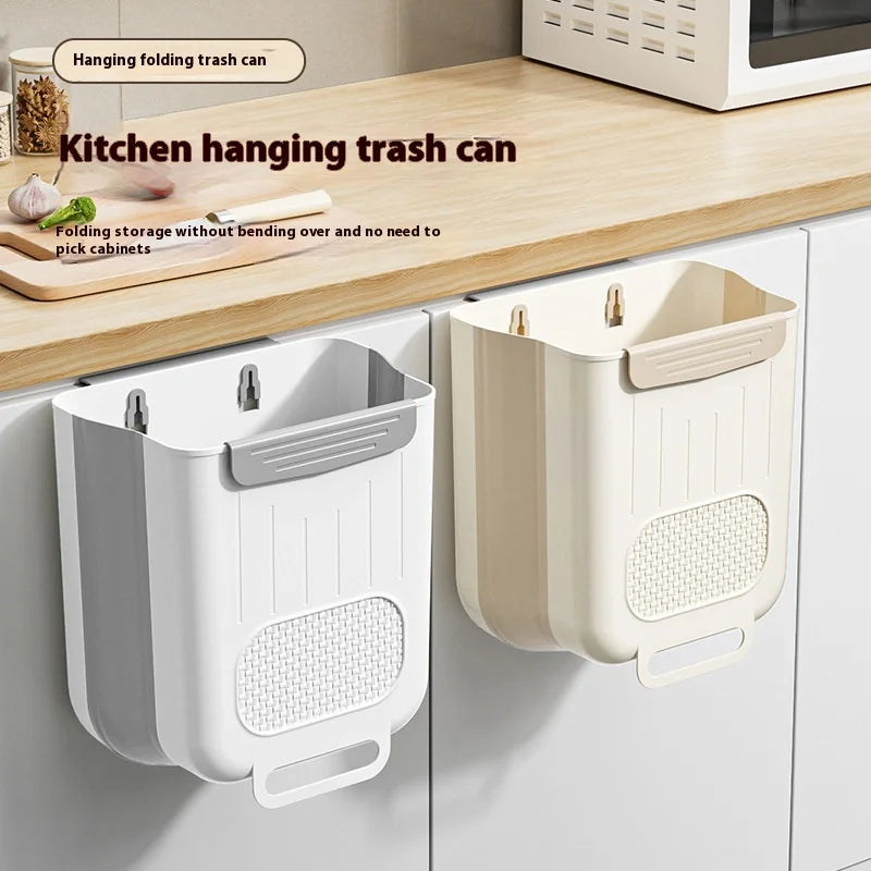 Kitchen Foldable Hanging Trash Can