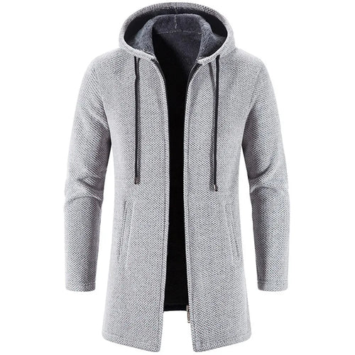 Men's Long Sleeve Hooded Coat