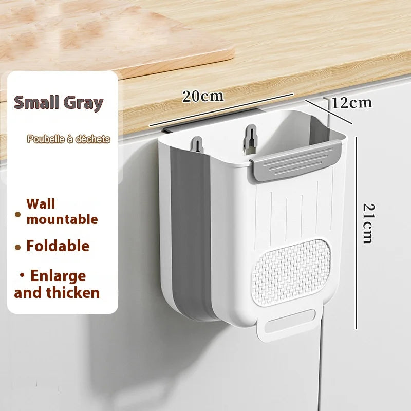 Kitchen Foldable Hanging Trash Can