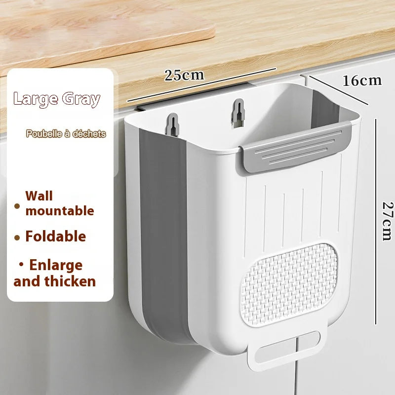Kitchen Foldable Hanging Trash Can